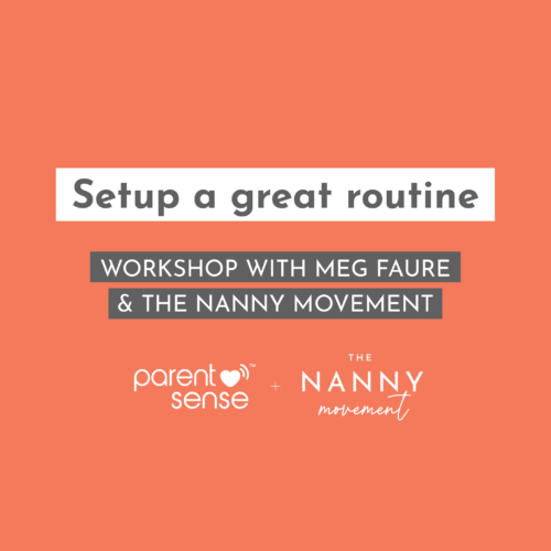 Setup a great routine:  Workshop with Meg Faure & The Nanny Movement - 21 June