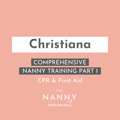 11 November - Christiana Comprehensive Nanny Training Part 1 & CPR, choking & first aid