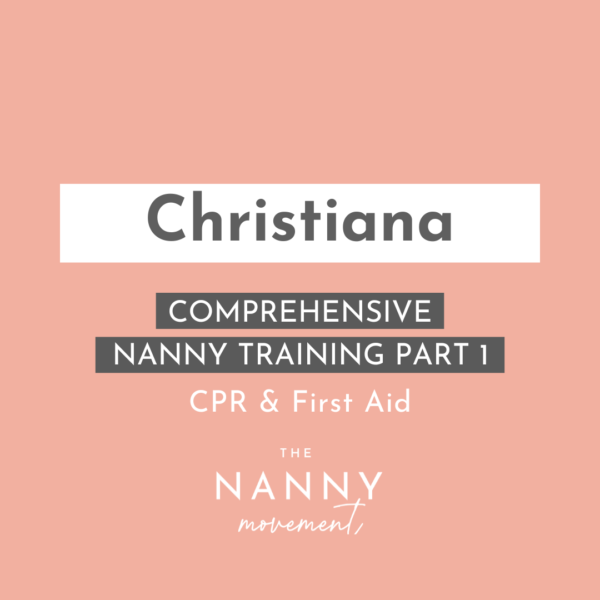 11 November - Christiana Comprehensive Nanny Training Part 1 & CPR, choking & first aid