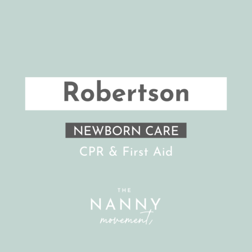 27 October - Robertson Newborn Care Essentials Training & CPR, choking & first aid