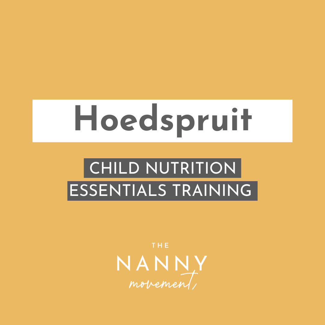2 September - Hoedspruit Child Nutrition Essentials