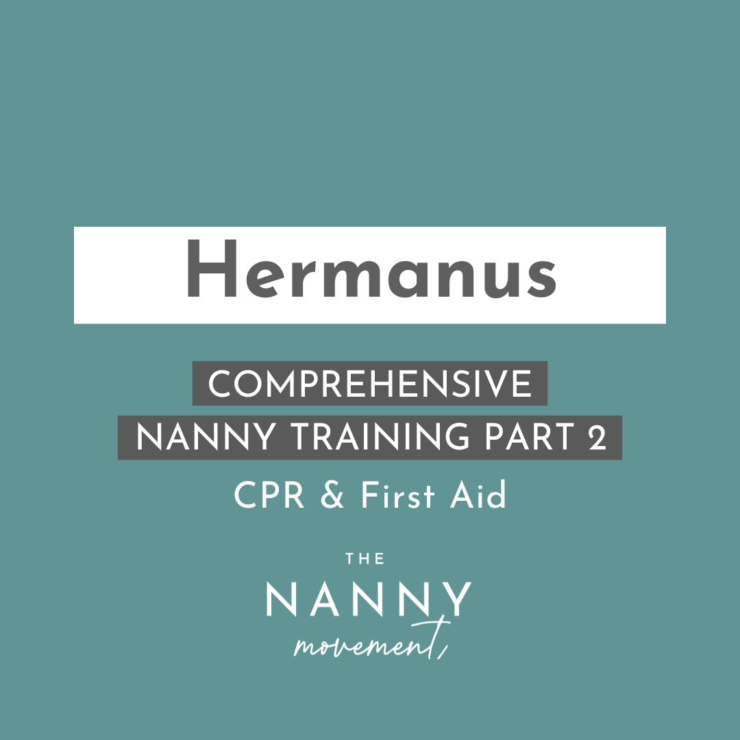 26 September - Hermanus Comprehensive Nanny Training Part 2 & CPR, choking & first aid